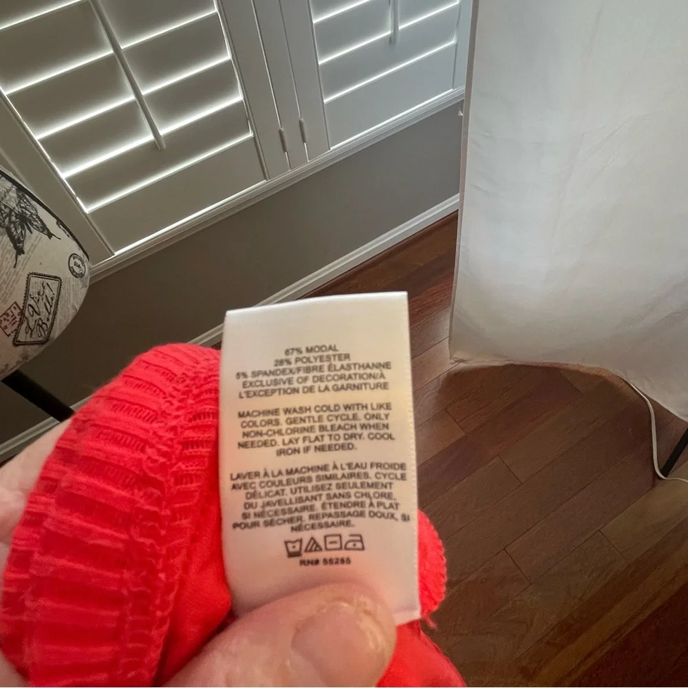 Express Vibrant Coral Mini Dress - Picture 5 of 5
